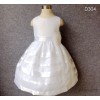 2015 new European Gucci Children Dress White Sleeveless wedding dress flower princess fan type