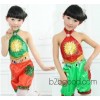 The new children's festival stage costume stomachers kindergarten dance dance sequined skirt suit