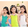 Female 2014 children clothing children in new White Sleeveless Shirt Blouse children h vest