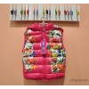 2014 new Korean girls fashion floral winter feather cotton vest children thick cotton vest