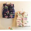 2014 new girls wear floral vest Yang children warm down wholesale