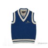 Boys' cotton sweater vest sweater vest V 6605 collar diamond lattice