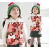 Winter paragraph clearance one generation South Korean girl big strawberry fur collar coat thick cot