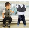 Manufacturers spot selling 2015 Korean boy gentleman vest dress 3 piece hand