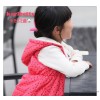 The new Korean children Girls Cotton Vest children Girls Winter Hooded Vest cashmere thick cotton ve