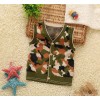 Children's clothing wholesale Korean camouflage vest knitted vest ~ ~ ~ boy children jacquard sweate