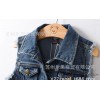 Children's children's clothing Mickey Mouse sanding Jean Polo small child vest denim vest CY