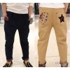 The spring of NEW 2015 BOYS PANTS cotton trousers trousers boutique Korean star flanging In