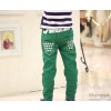 Naughty children in the spring of the 2014 new baby boy all-match children cotton casual pants t The