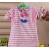 High-end brand children's wear long sleeved T-shirt YA7921 T-shirt coat Girls Summer children The