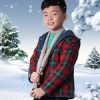 Meters house children's wear brand new winter wear big boy double quilted jacket thick sweater To Le