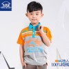 MIWU brand children's clothing Summer 2014 new Korean fashion Lapel cotton male Tong Txu children Le