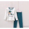 Winter children underwear set small sweet potato Korean boy brand children's wear velvet rib und New