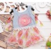 Korean version of the new three-dimensional flower girl dresses Chiffon Dress Child chest JE Special