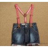 And children Denim Bib lace strap shorts neutral summer new Merchandiser