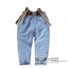 2014 spring Boy Child Girls casual denim overalls wear cotton baby pants new