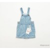 Children's clothing washed denim shorts with braces white edge children bib wholesale Chi Children's