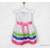 Dresses summer fresh striped cotton dress princess skirt child PLAC*