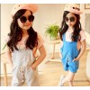 Spring 2015 GIRLS SUSPENDERS wear Korean casual shorts pants small children children spring NEW