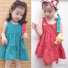 2015 fall fashion girls skirt dress dress flower children autumn new autumn Korean Girls Pr children