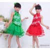 Costume guzheng musical performances clothing costumes dance dance skirt girls dress prin Children's