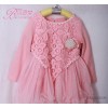 2014 spring sleeved girls dress Korean lace veil pierced skirt child Princess Dress NEW