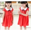 2015 Summer new Korean cotton doll collar princess dress skirt dress a new generation Girls