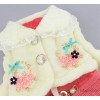 Han female's clothing children new year plus two sets of fluff wool skirt girls dress in winter Kano