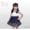 Girls dress dress skirts pleated skirt dress dress sweet summer stamp. Ochman