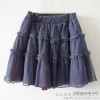 Spring and autumn new fashion lace dress skirt pleated skirt children bottom dress large quantit The