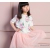 The children's clothing wholesale girls 2015 spring summer new dress suit children long sleeved f In