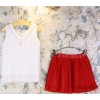 Girls Summer Summer children Chiffon sleeveless vest skirt skirt suit factory wholesale Spot