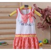 Counter genuine summer 2015 new big butterfly knot girl vest dress K182 Special