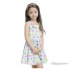 Sugol 2015 Girls Dress summer children wear sleeveless vest skirt dress floral skirt Lapel girl Kids