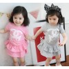 Girl baby lady summer 14 skirt suit two suit skirt skirt suit Han Bantong A