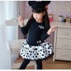 Children's clothing wholesale factory direct group Qiu dongkuan dot lining yarn girls skirt small sk