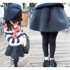 Cute kids girls 2014 Hitz Korean false two space cotton pants pleated skirt