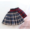 The autumn and winter of 2014 Scotland girl's clothes skirt waist skirt, plaid pleated skirt wind