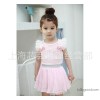 Children's clothing wholesale 2 color lovely girls fly sleeve bow jacket + skirt suit!