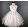 Gucci has clear children dress three-dimensional flower gauze Princess Dress skirts wild flower skir