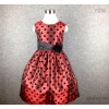 The new Europe Gucci children dress skirt wave sweet princess dress skirt girl skirt sleeve