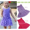 2015 summer new children dress fan in Europe girls Eugen flower dress Princess yarn