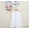 Korean Girls Princess Dress summer white dress skirt dress, flower girl dress children girls dress s