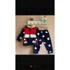 Genuine Luoshan fairy small Tong three layer thick jacket 2015 winter clothing pajamas Mickey childr