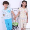 Girls'nightwear cotton short sleeved summer baby cute cartoon children wear cotton homewear set Home