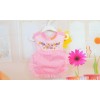 The new baby Belle Tritace cotton lace Bib Bib baby princess skirt newborn waterproof cover