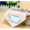 The new Bei good baby Double thick snap triangle Korean super soft towel embroidery super absorbent 