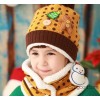 Wholesale New Baby Bonnet Winter Hat Snowman Hat Scarf 2 piece Cap Kit JM177