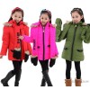 Girls winter coat children winter warm cotton send scarf children new winter coat wholesale