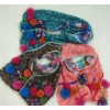 New Winter Scarf children double stitching Korean foreign trade hair ball girls warm scarf wholesale